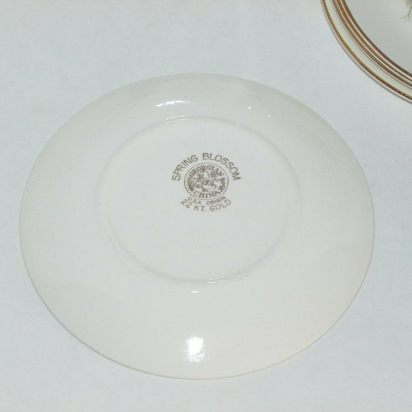 Georgian China Spring Blossom 6 Bread Plates Vintage MCM Dinnerware - Picture 6 of 8